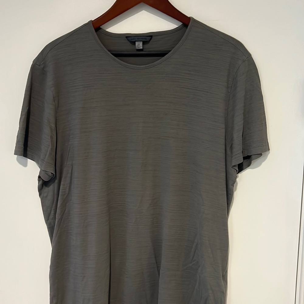 John Varvatos collection —grey / taupe crewneck —Pima cotton size XL